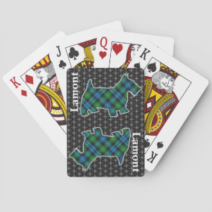 Jeu De Cartes Clan Lamont Tartan Scottish Terrier Edition