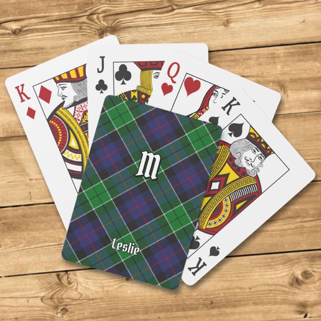 Jeu De Cartes Clan Leslie Chasse Tartan (Créateur téléchargé)