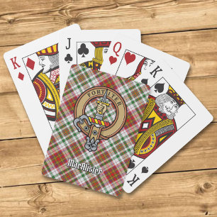 Jeu De Cartes Clan MacAlister Crest sur le tatan de robe