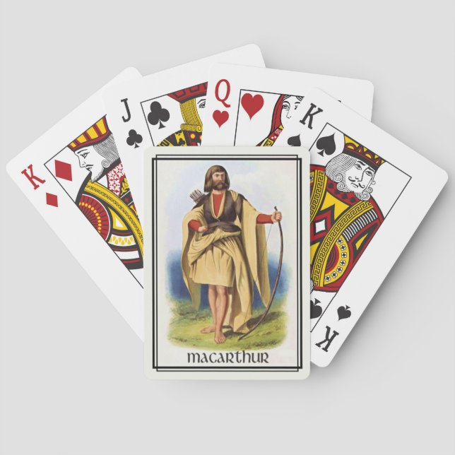 Jeu De Cartes Clan MacArthur Classique Deck Écosse (dos)