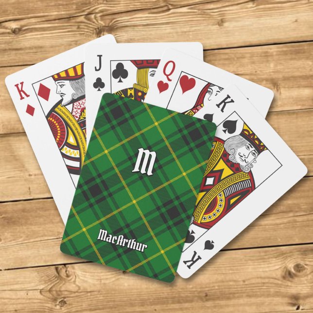 Jeu De Cartes Clan MacArthur Tartan (Créateur téléchargé)