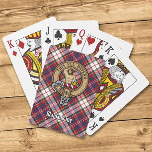Jeu De Cartes Clan MacFarlane Crest sur le tatan de robe