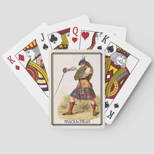 Jeu De Cartes Clan MacLachlan Classic Scotland Bicycle Deck (dos)
