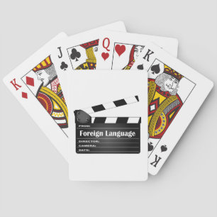 Jeu De Cartes Clapperboard de film en langue étrangère