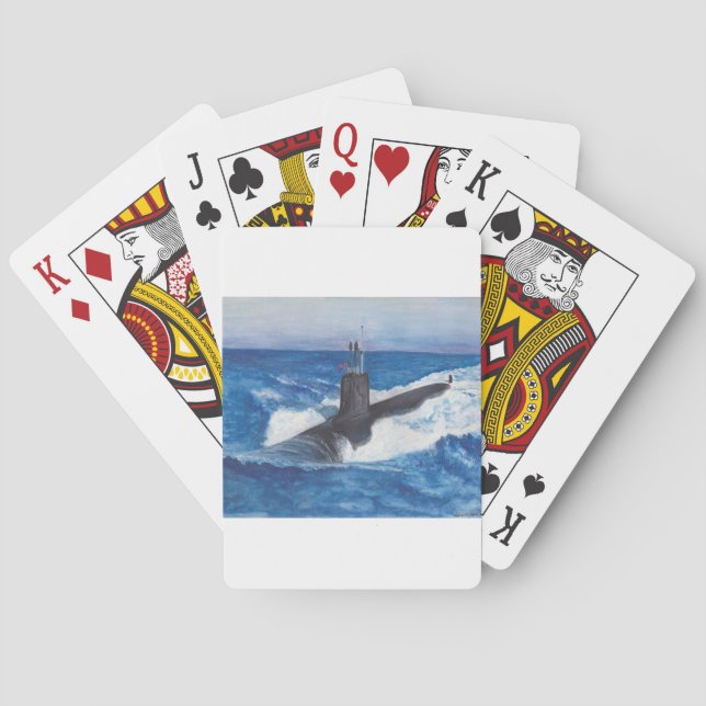Jeu De Cartes Classe Virginia Sous-marin (dos)