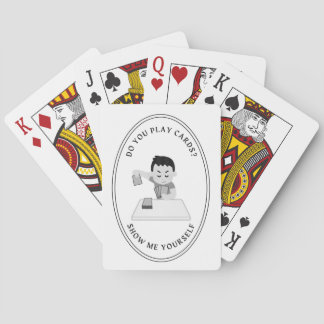 Jeu De Cartes Classic playing cards with a funny back