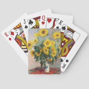 Jeu De Cartes Claude Monet Bouquet de Tournesols 1881 Art