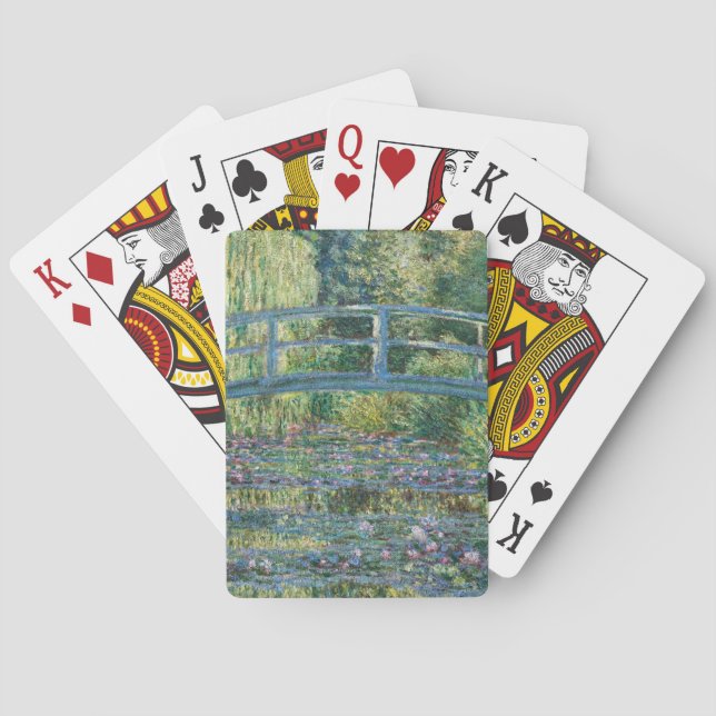Jeu De Cartes Claude Monet - Eau Lily étang, Harmonie verte (dos)