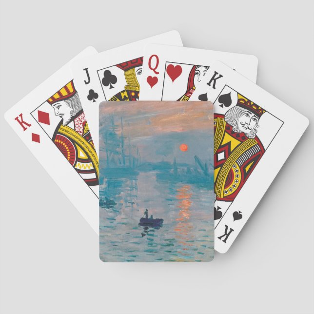 Jeu De Cartes Claude Monet Impression Sunrise Français (dos)