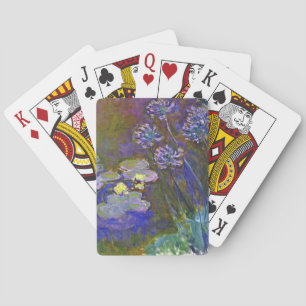 Jeu De Cartes Claude Monet Nymphéas Agapanthus Art Vintage