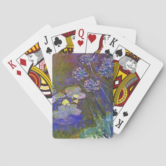 Jeu De Cartes Claude Monet Water Lilies Agapanthus (dos)