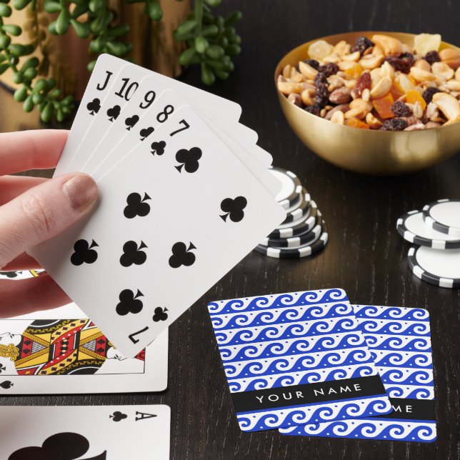 Jeu De Cartes Clé de méandre grecque, Clé de vague, Bleu, Votre  (In Situ)
