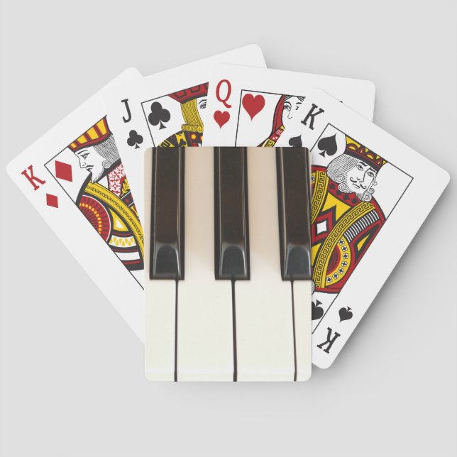 Jeu De Cartes Clés de piano (dos)