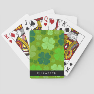 Jeu De Cartes Cloches Vertes, Cloches Lucky, Votre Nom
