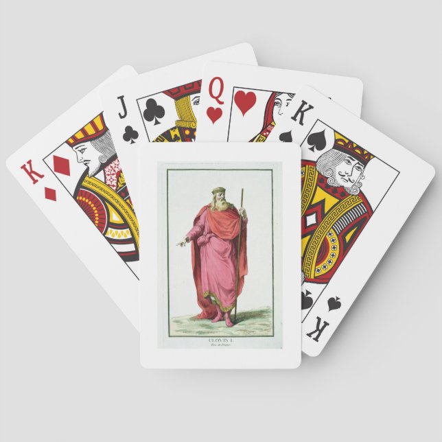 Jeu De Cartes Clovis I (481-511) Roi des Francs Saliens de (dos)
