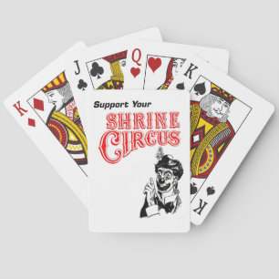 Jeu De Cartes Clown de cirque de tombeau