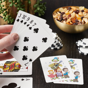 Jeu De Cartes Clown Jouant La Guitare