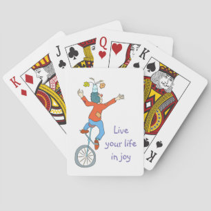 Jeu De Cartes Clown sur monocycle