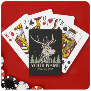 Jeu De Cartes Club de chasse personnalisé Hunter Deer Elk Antler