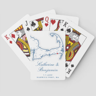 Jeu De Cartes Club de plage Wychmere Cape Cod Cadeau de mariage