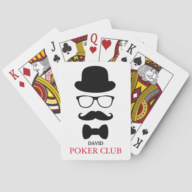 Jeu De Cartes Club de Poker Customisé personnalisé (dos)