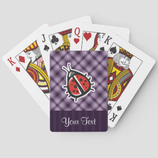 Jeu De Cartes Coccinelle mignonne pourpre