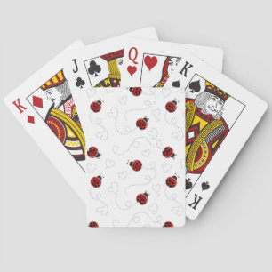 Jeu De Cartes Coccinelle Rouge Coléoptère Insecte Amant Cœurs No