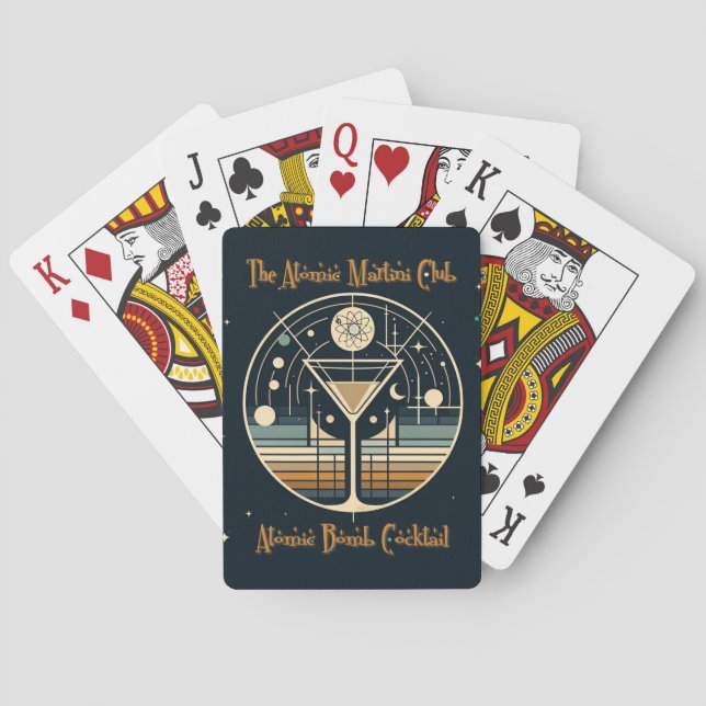 Jeu De Cartes Cocktail bombe atomique du Martini Club (dos)