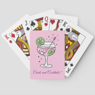 Jeu De Cartes Cocktails Gin Rose