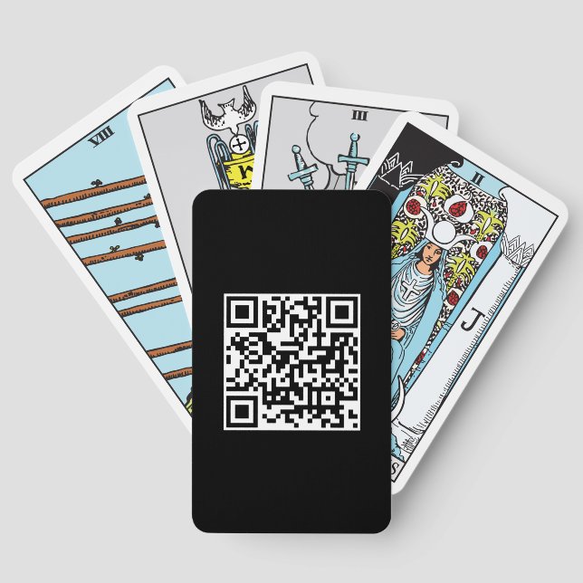 Jeu De Cartes Code-barres Code QR Télécharger le logo Modèle Tar (Verso)