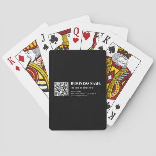 Jeu De Cartes Code QR personnalisé & Texte rétro-moderne modifia