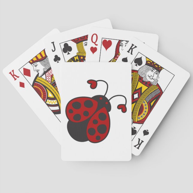 Jeu De Cartes Coeur Ladybug (dos)