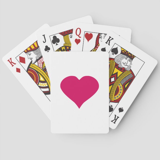 Jeu De Cartes Coeur rouge (dos)