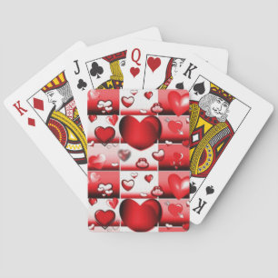 Jeu De Cartes Coeurs d'amour décoratifs