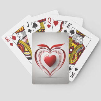Jeu De Cartes "Coeurs Éternels Jouer aux cartes - Jouer passionn