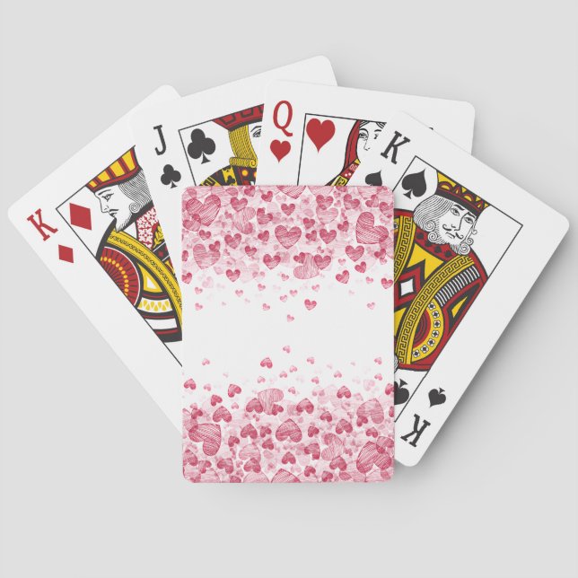 Jeu De Cartes Coeurs flottants (dos)