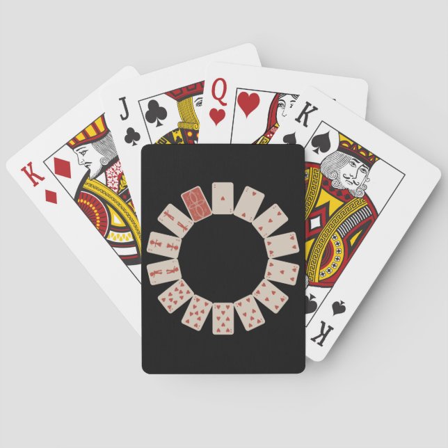 Jeu De Cartes Coeurs Jouer aux cartes Cercle (dos)
