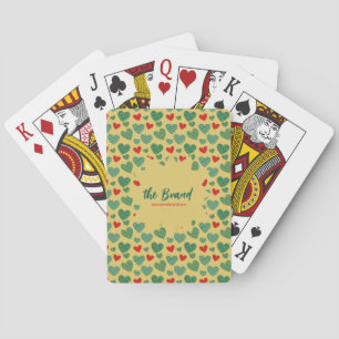 Jeu De Cartes Coeurs remplis de motif
