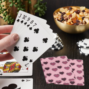 Jeu De Cartes Coeurs rose