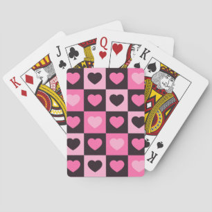Jeu De Cartes Coeurs rose clair rose chaud rose bordeaux foncé À