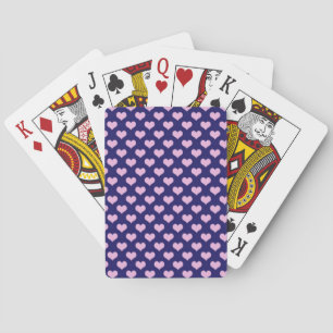 Jeu De Cartes Coeurs Violet Et Rose