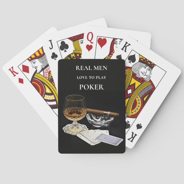 Jeu De Cartes Cognac Cigar Poker Jouer Cartes (dos)