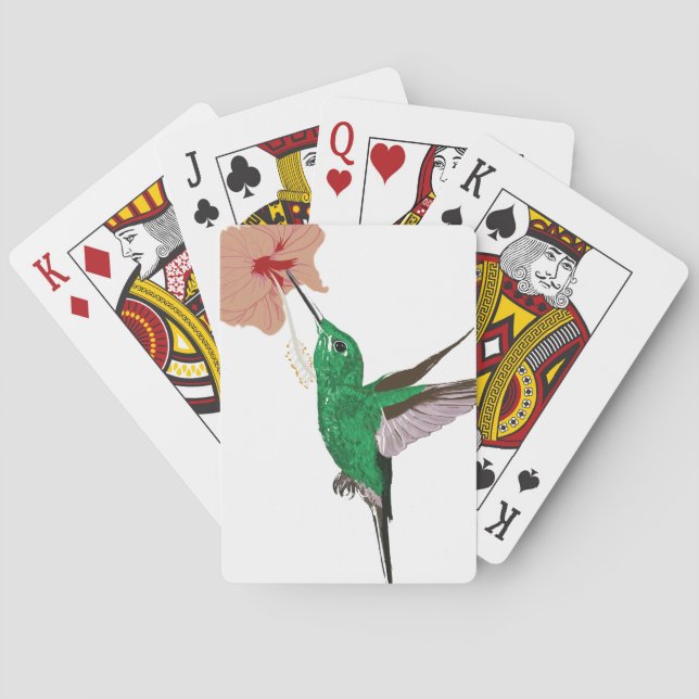 Jeu De Cartes Colibri et fleur (dos)