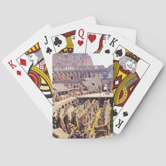 Jeu De Cartes Colisée Rome Photographie (dos)
