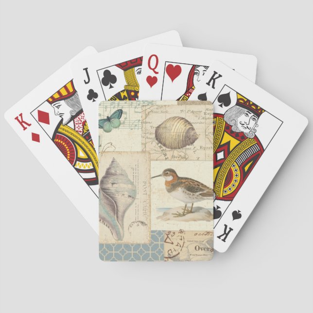 Jeu De Cartes Collage de coquillages (dos)