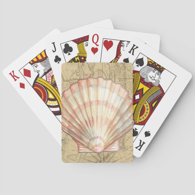 Jeu De Cartes Collage de la carte côtière (dos)