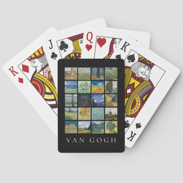 Jeu De Cartes Collage de peinture fine art Vincent Van Gogh (dos)