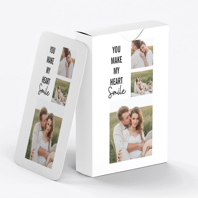 Jeu De Cartes Collage photo en couple et belle citation romantiq (Créateur téléchargé)