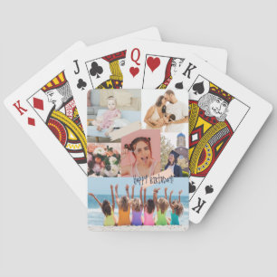 Jeu De Cartes Collage photo moderne Joyeux anniversaire mignon