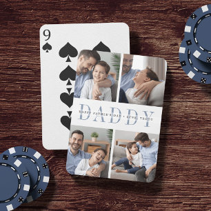 Jeu De Cartes Collage photo papa et message personnalisé